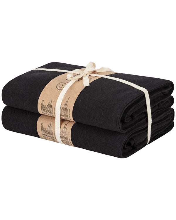 Terra Fringeless XL Bath Bundle – Black – 2 Pack