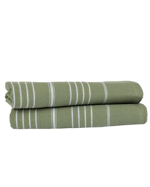 Classic Fringeless Hand Bath Bundle 2 Pack – Hedge Green