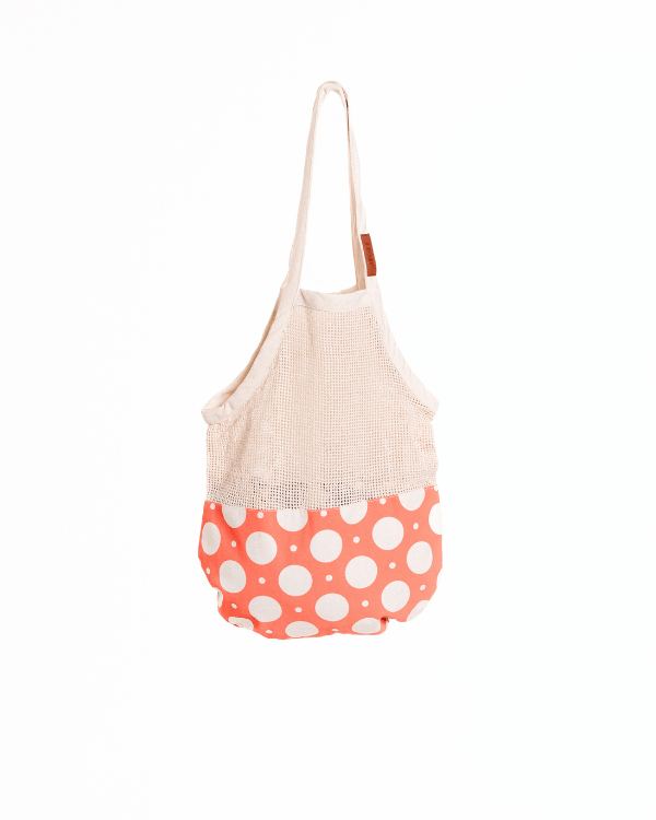 Polka Dot Net Printed Market Bag