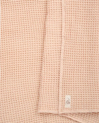 Little Fishies Waffle Blanket – Peach Fuzz