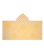 Checker Turtle Hooded Kids Bath Towel