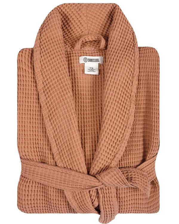 Micro Waffle Robe Beige
