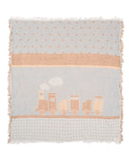 Baby Turtle Gauze Receiving Blanket Single with Pouch