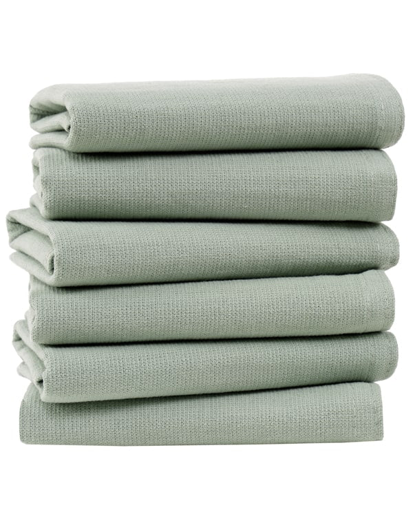 Terra Bath Washcloth Bundle – 6 Pack – Sage