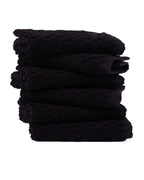 Atom Washcloth Bath Bundle – Black – 6 Pack