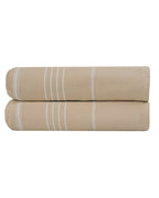 Classic Fringeless XL Bath Bundle – Sand – 2 Pack