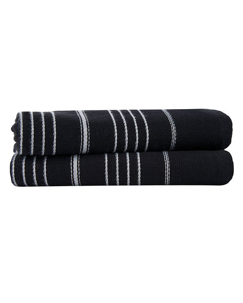 Classic Fringeless Hand Bath Bundle – 2 Pack Black