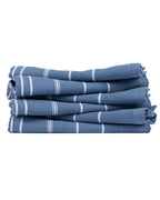 Classic Bath Washcloth Bundle- 6 Pack – Slate Blue