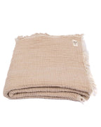 Little Fishies Gauze Receiving Blanket – Beige