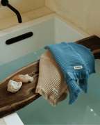 Micro Waffle Hand Bath Bundle – 2 Pack – Slate Blue