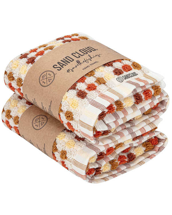 Stripe Polka Dot Hand Bath Bundle – 2 Pack – Taupe