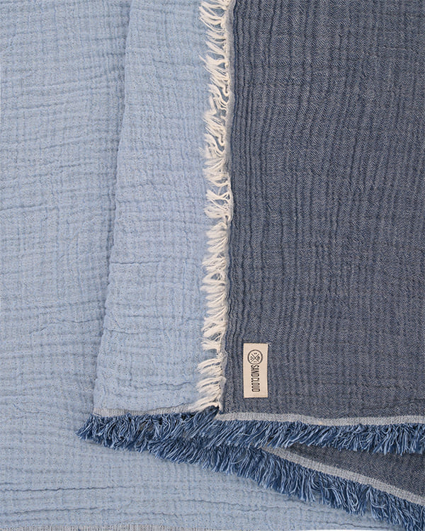 Senna Melange PARTY BLANKET™ Indigo – King