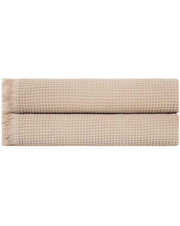 Micro Waffle XL Bath Bundle – 2 Pack -Sand