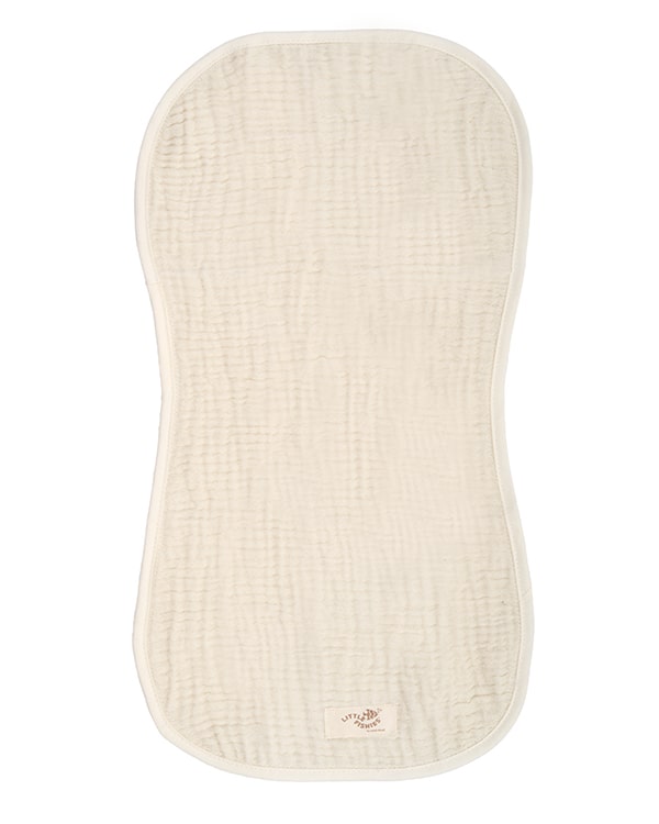 Little Fishies Gauze Burping Cloth Bundle – 3 Pack – Natural / Beige / Warm Taupe