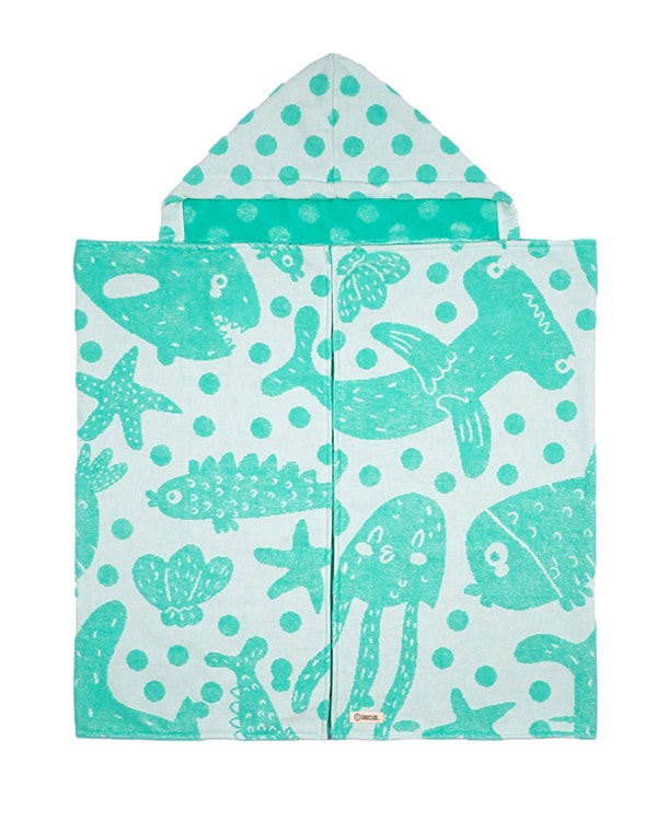 Whale Shark Hooded Kids Bath Towel