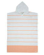 Colorblock Stripe Hooded Poncho – Mint