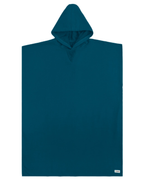 Classic Stripe Hooded Poncho – Hedge Green