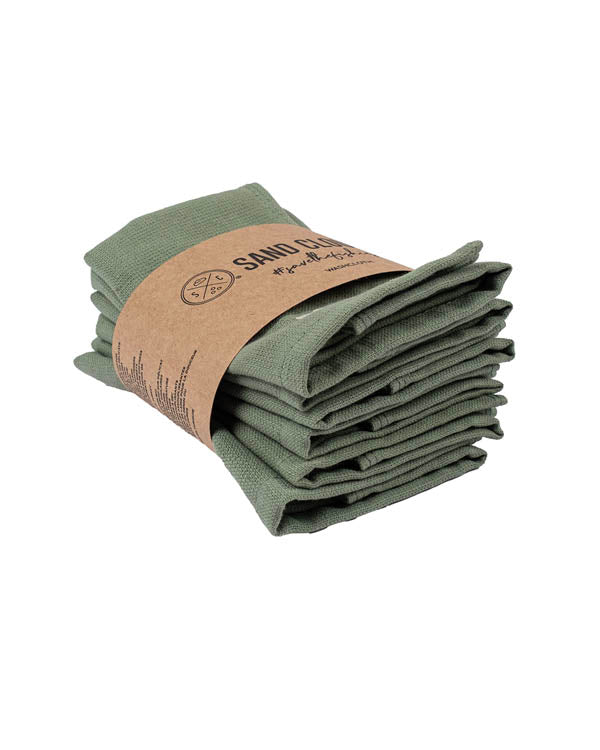Classic Bath Washcloth Bundle- 6 Pack – Slate Blue