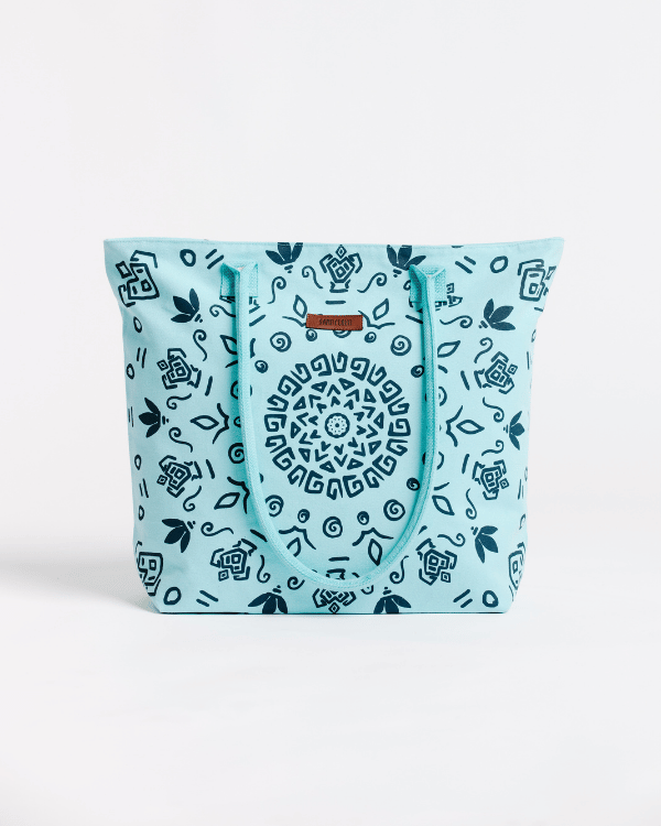 Checker Beach Tote