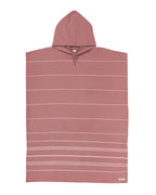 Classic Stripe Hooded Poncho – Celadon Green