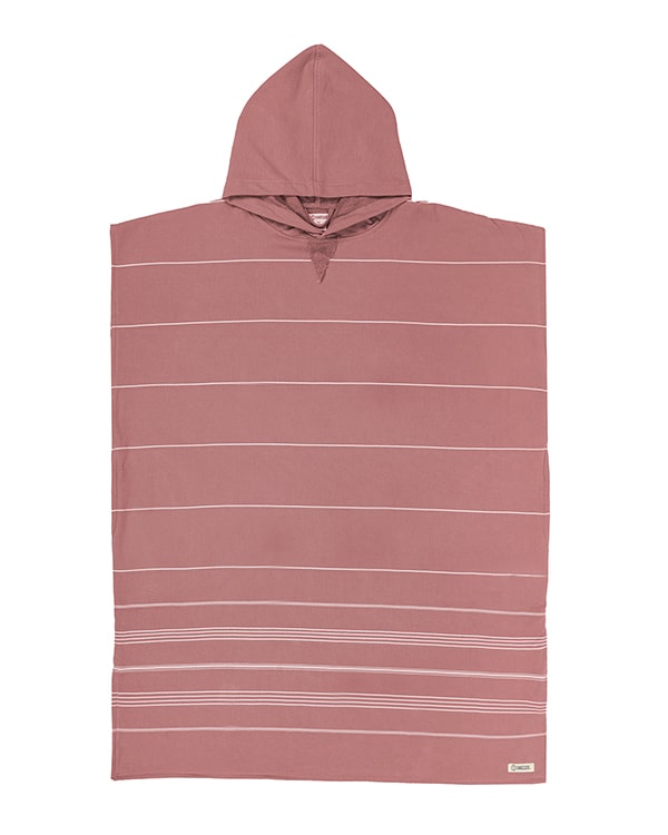 Classic Stripe Hooded Poncho – Rain Forest