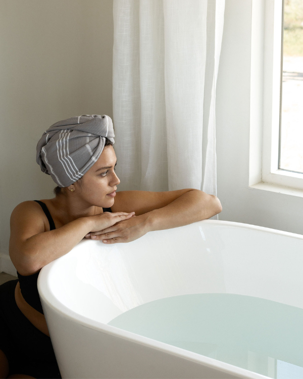 Classic Hair Towel – Grey
