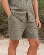 Orb Waffle Short – Olive – Mens