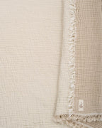 Little Fishies Gauze Receiving Blanket Set – 3 Pack – Natural / Beige / Warm Taupe