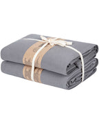 Terra Fringeless XL Bath Bundle – Grey – 2 Pack