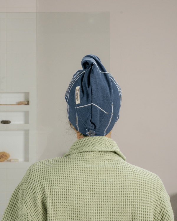 Classic Hair Towel – Navy