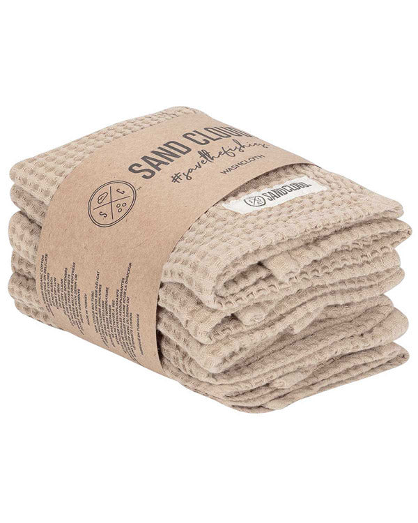 Micro Waffle Hand Bath Bundle – 2 Pack – Sand