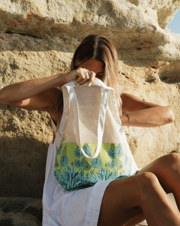 Agave Net Printed Market Bag