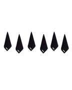 Atom Washcloth Bath Bundle – Black – 6 Pack