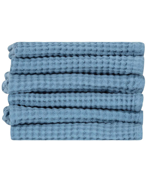 Micro Waffle Hand Bath Bundle – 2 Pack – Slate Blue