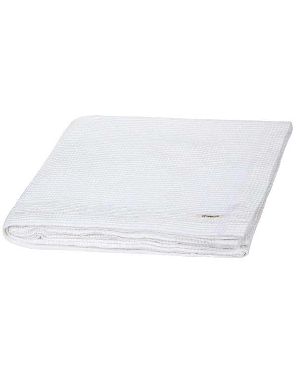 Micro Waffle Shower Curtain – Ivory