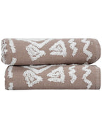 Turtle Mudcloth Hand Bath Bundle – 2 Pack – Taupe