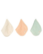 Little Fishies Gauze Burping Cloth Bundle – 3 Pack – Seafoam / Peach Fuzz / Natural