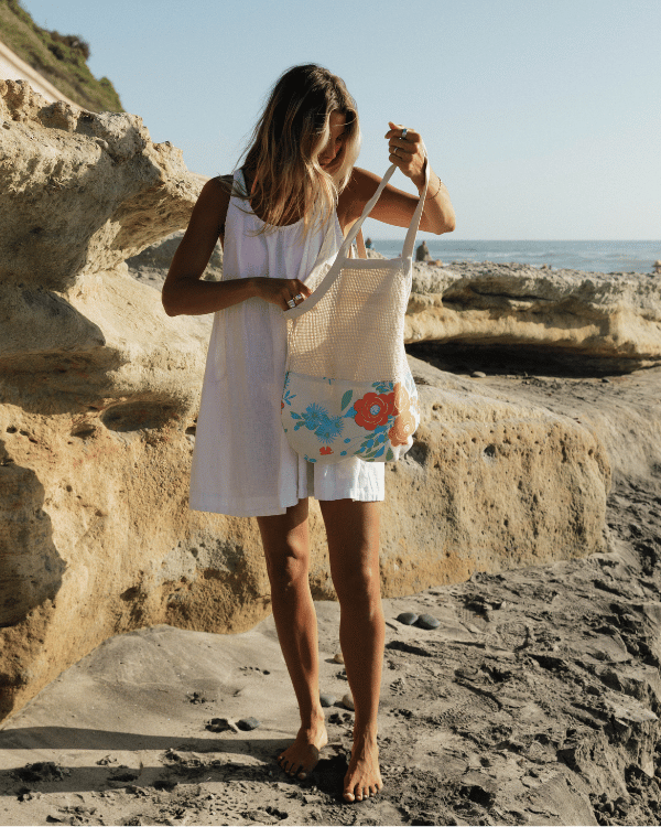 Polka Dot Net Printed Market Bag