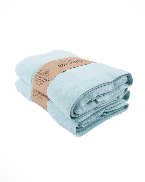 Classic Fringeless XL Bath Bundle – Slate Blue – 2 Pack