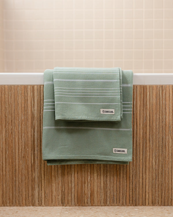 Classic Fringeless XL Bath Bundle – Sage