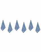 Classic Bath Washcloth Bundle- 6 Pack – Slate Blue