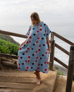 Lemons Hooded Poncho