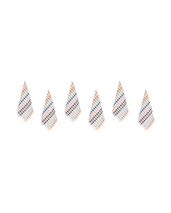 Stripe Polka Dot Washcloth Bath Bundle – 6 Pack