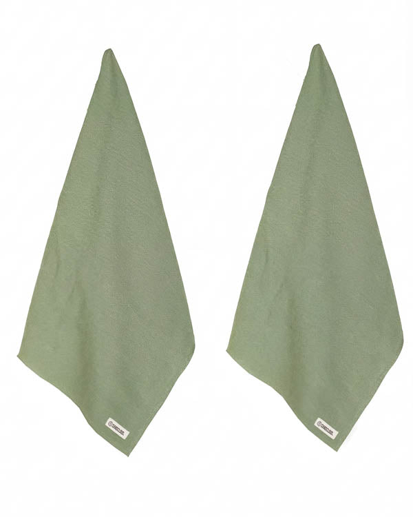 Terra Fringeless Hand Bath Bundle 2 Pack- Hedge Green