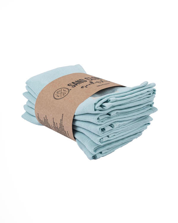 Classic Bath Washcloth Bundle- 6 Pack – Sand