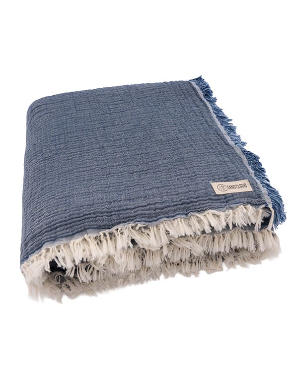 Senna Melange PARTY BLANKET™ Indigo – King