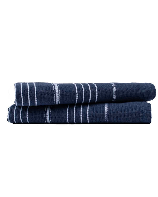 Classic Fringeless Hand Bath Bundle 2 Pack – Navy
