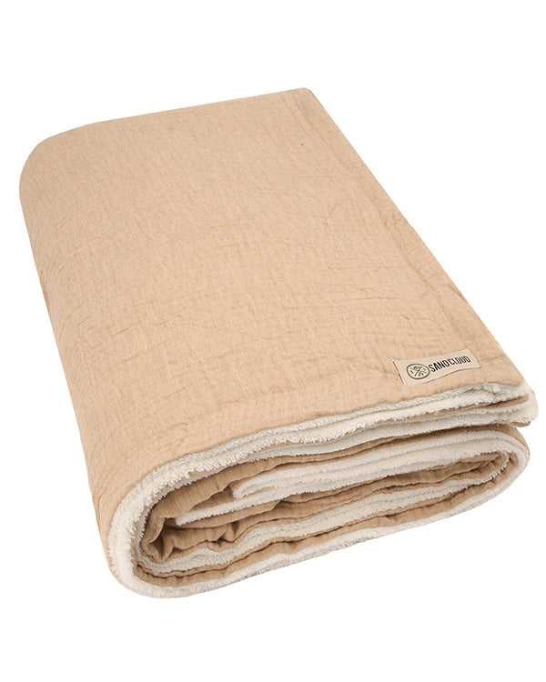 Softy Solid Plush Blanket – Beige