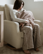 Little Fishies Gauze Receiving Blanket – Warm Taupe