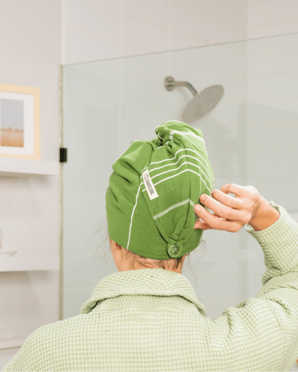 Classic Hair Towel – Green